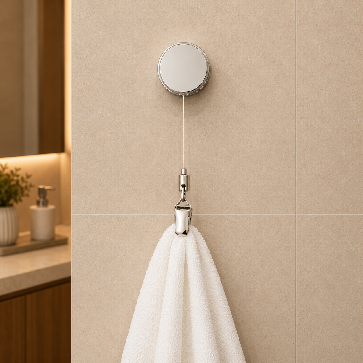 Retractable Towel Clip