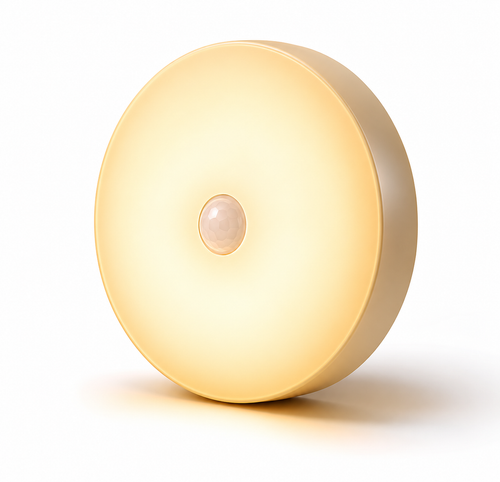 1pc Motion Sensor Night Light - Wireless LED Detector Lamp for Bedroom, Staircase, Closet, and Room Decor-