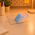 Multifunctional Transparent Storage Box - Durable Office Desk, Medicine and Other Storage Box, Home Storage Box