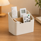 Plastic Desktop Storage Box for Remote Controls Tissues Cosmetics Office Supplies Living Room Organization