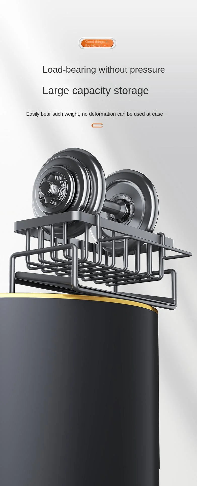 Kitchen stainless steel shelf, sponge drain rack, sink drainage rack, dishwashing supplies, dishcloth storage, drainage rack