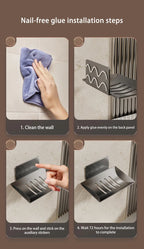 1pc Black Carbon Steel Soap Box Non Perforated Wall Mounted Bathroom Soap Box Bathroom Soap Holder Soap Storage Rack 2025