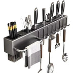 Tool-free kitchen shelf, kitchen accessories, multifunctional wall-mounted chopstick tube, storage for knives and tools