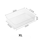 4-Piece Clear Drawer Organiser Set