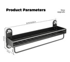 No Drill Bathroom Rack Bathroom Shelf Toilet Stainless Steel and Carbon Steel Hanging Rack Bathroom Organizer Hang On The Wall