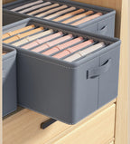 Thickened Pants Storage Box Foldable 9/7/6 Grids Organizer for Jeans Sweatshirt Shirt Wardrobe Organizers of Cabinets and Drawer