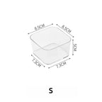 4-Piece Clear Drawer Organiser Set