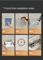 Tool-free kitchen shelf, kitchen accessories, multifunctional wall-mounted chopstick tube, storage for knives and tools
