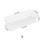 4-Piece Clear Drawer Organiser Set