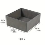 3PC Fabric Underwear Storage Box Drawer Organizers for Closet Organization and Storage of Socks Underwear Ties and More