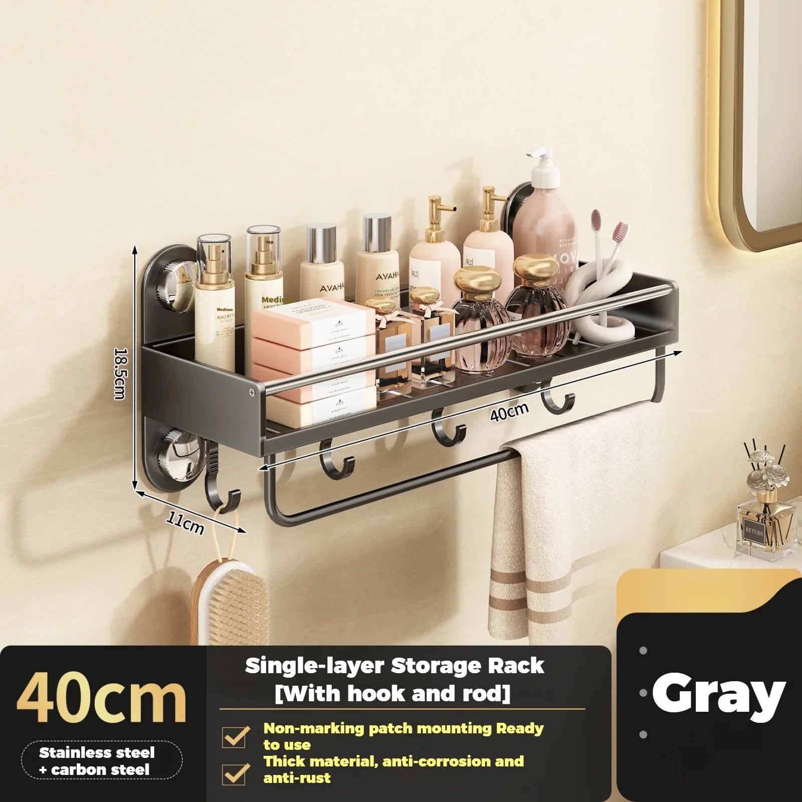 AquaShelf™ Bathroom Organiser