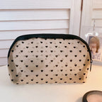 1Pcs Female Make Up Pouch Portable Small Large Toiletry Beauty Case Women Mesh Cosmetic Bag Travel Storage Makeup Bag Organizer