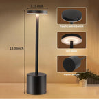Portable LED Cordless Touch Table Lamps Rechargeable Desk Lamp 3Colors Adjustable Bedside Creative Ambient Light  for Room Decor