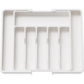 Expandable Cutlery Drawer Organizer, Adjustable Kitchen Utensil Tray Set, Compartment Flatware Storage Divider