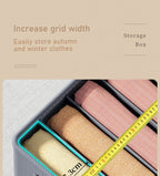 Thickened Pants Storage Box Foldable 9/7/6 Grids Organizer for Jeans Sweatshirt Shirt Wardrobe Organizers of Cabinets and Drawer