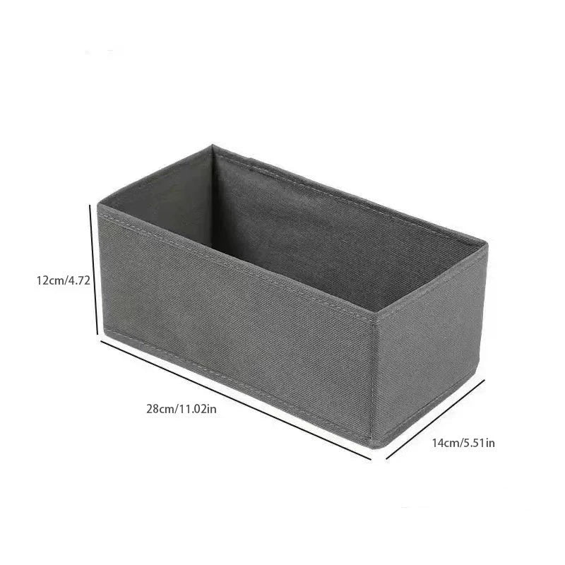 3PC Fabric Underwear Storage Box Drawer Organizers for Closet Organization and Storage of Socks Underwear Ties and More