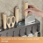 Tool-free kitchen shelf, kitchen accessories, multifunctional wall-mounted chopstick tube, storage for knives and tools