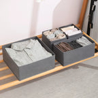 3PC Fabric Underwear Storage Box Drawer Organizers for Closet Organization and Storage of Socks Underwear Ties and More