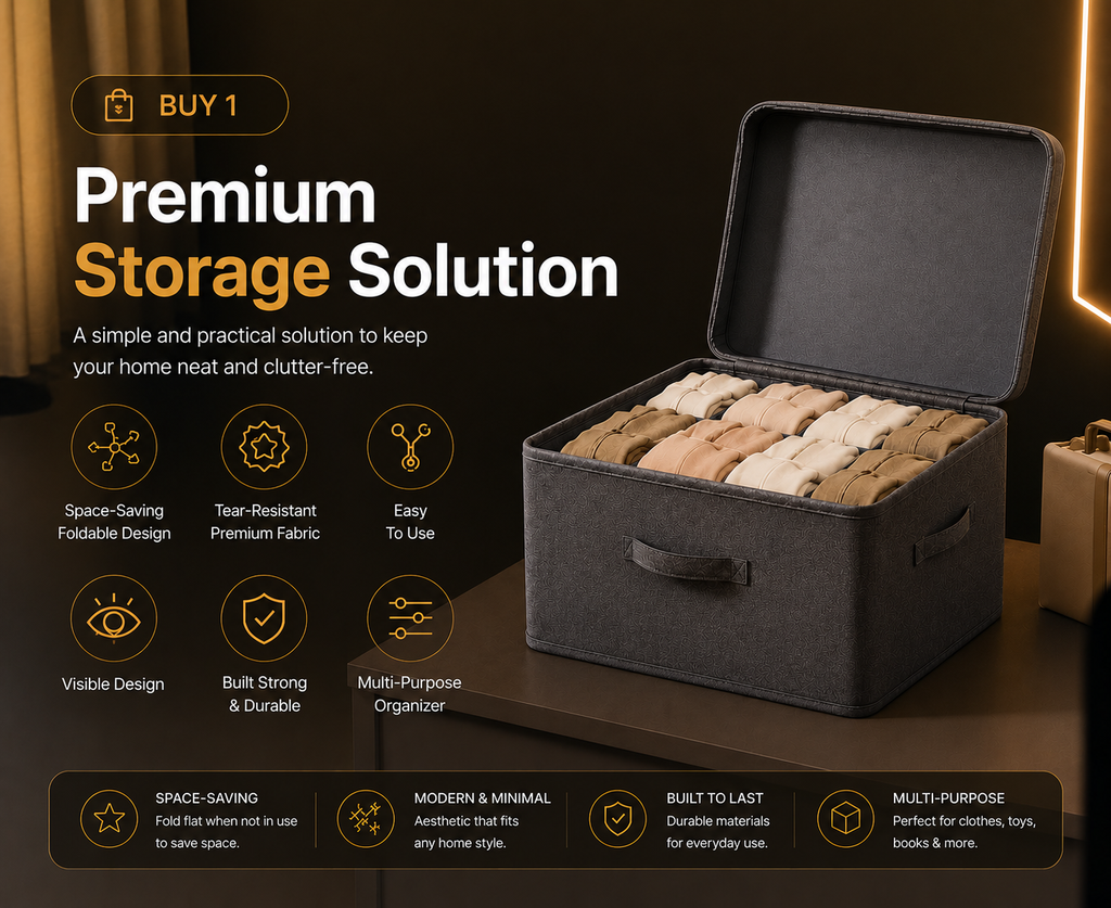Premium Foldable Storage Organiser